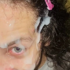 Huge Cum Facial on Beautiful Boy