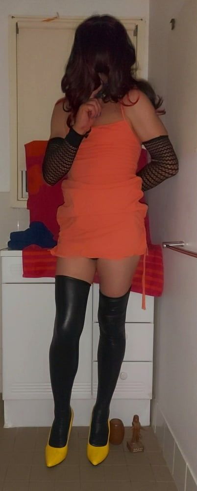 Orange dress  #16