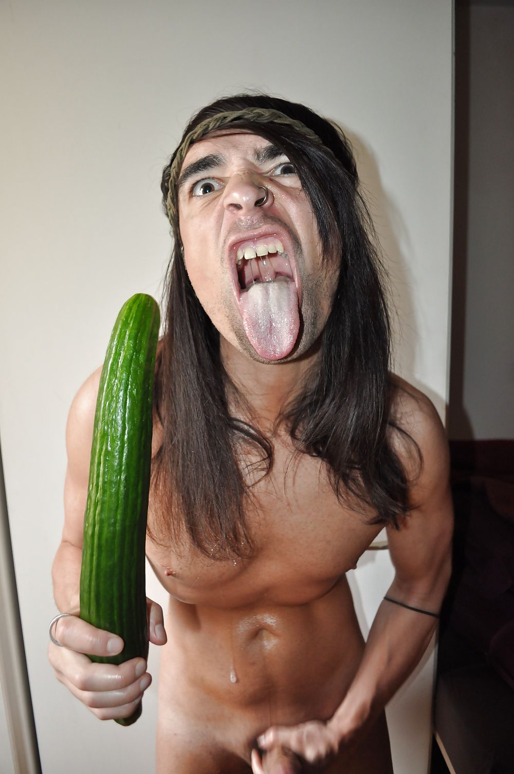 Tygra gets off with two huge cucumbers #30