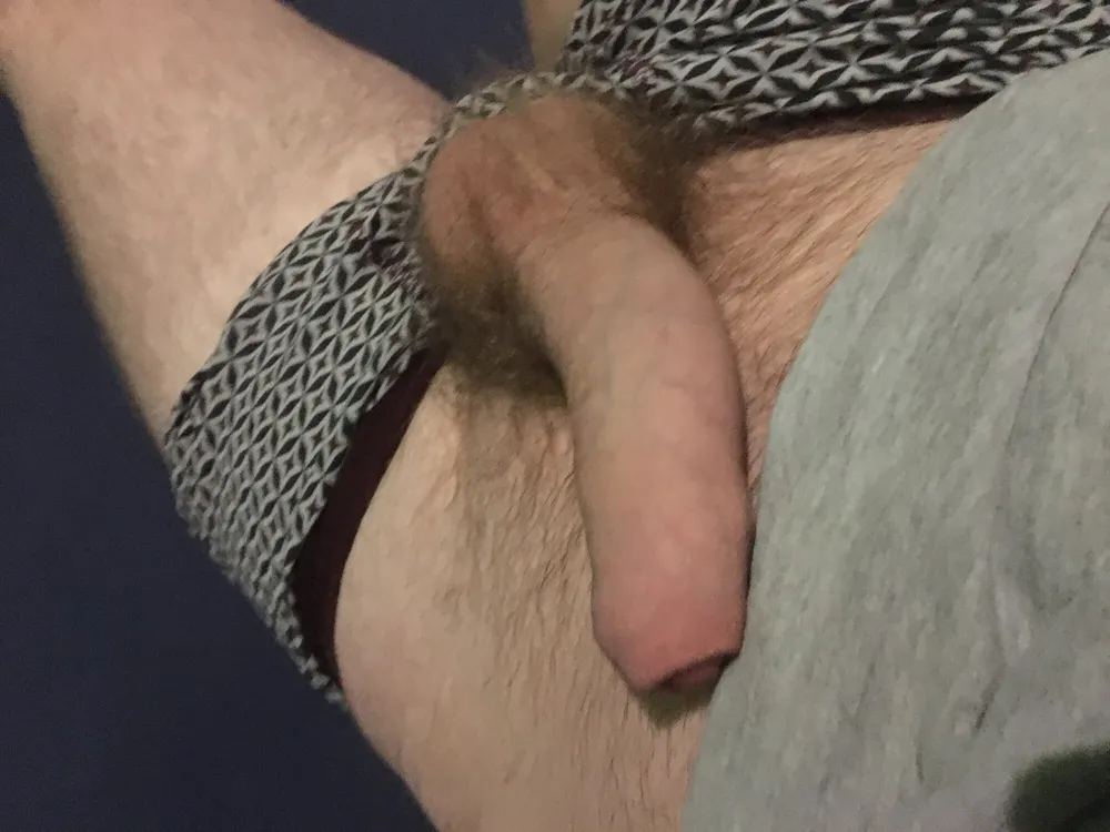 Hairy Dick And Balls Foreskin Pre-cum Play #3