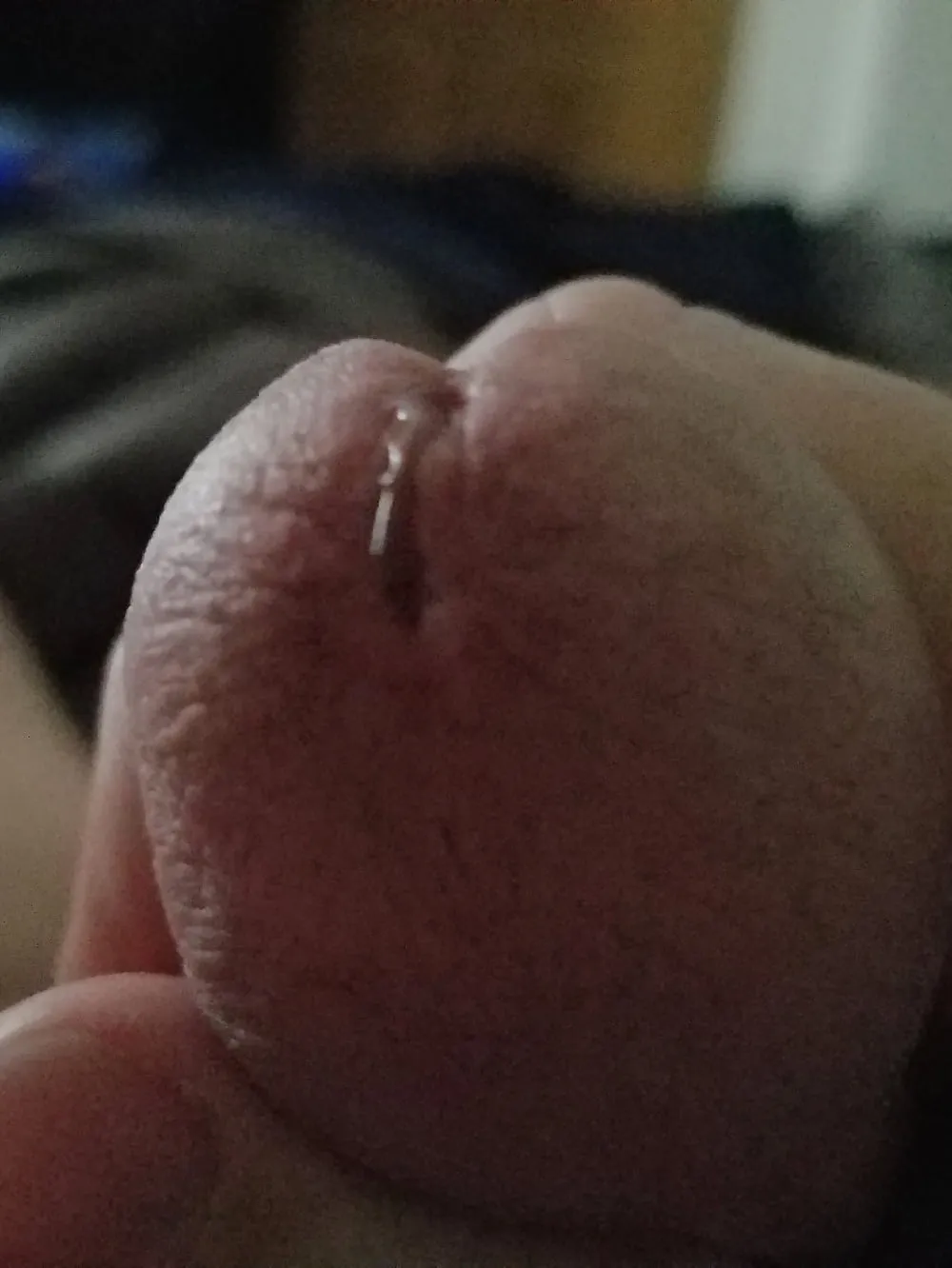 My cock with precum #3