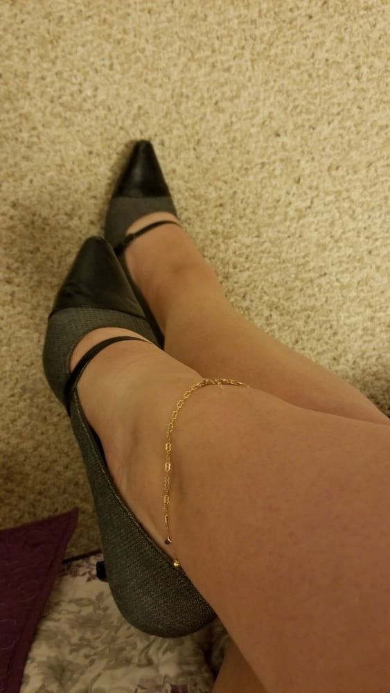 Playing in my shoe closet pretty feet heels flats milf  wife #54