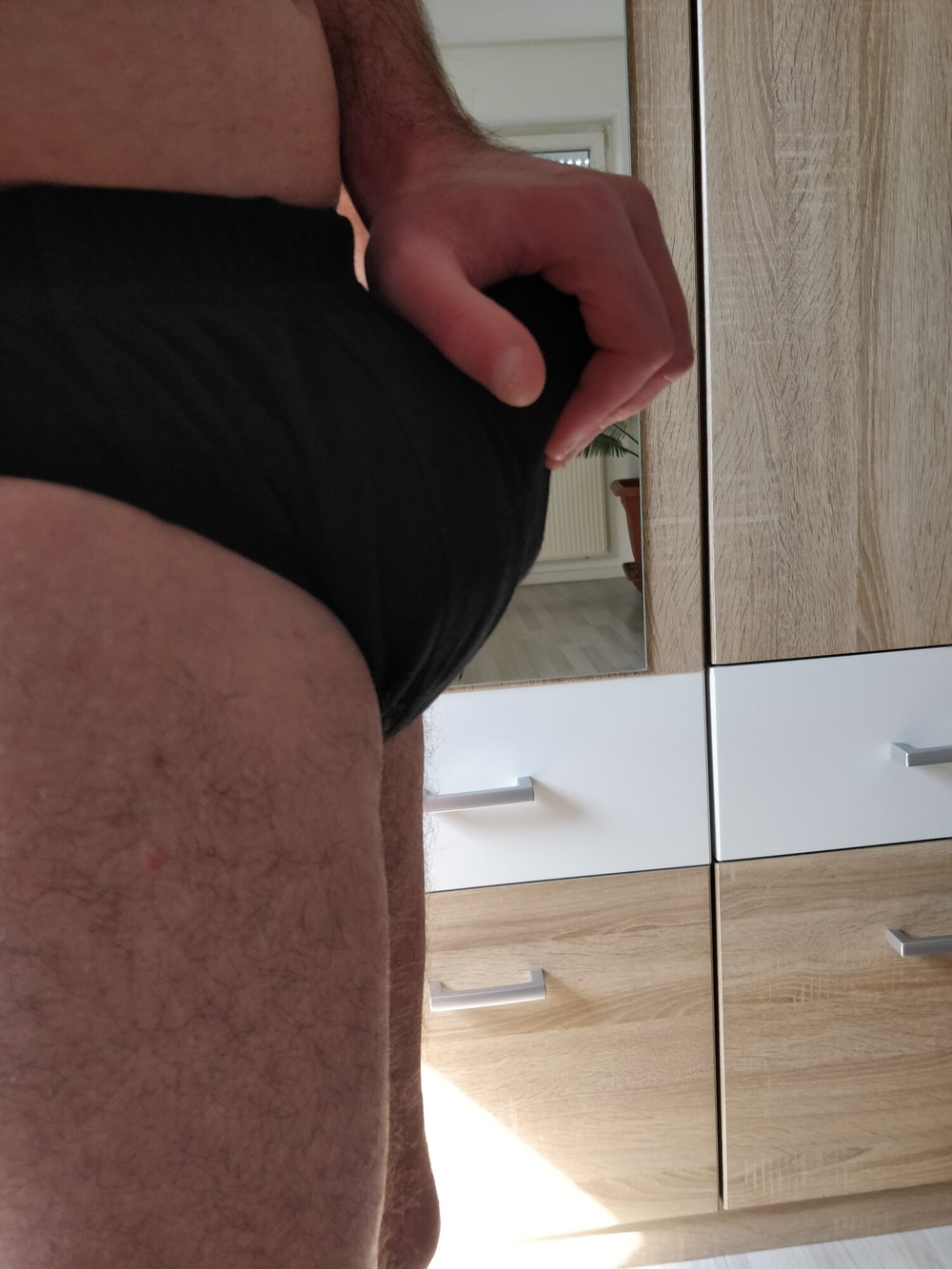 Making a thick pad for my wet cock for today. #8