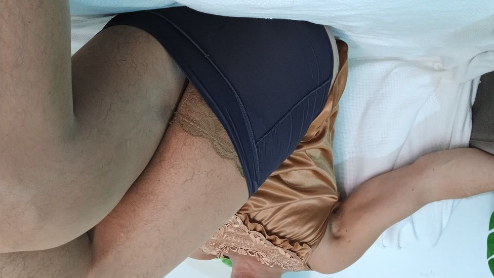 Sexy BROWN tight lingerie with a matching nightie  #42