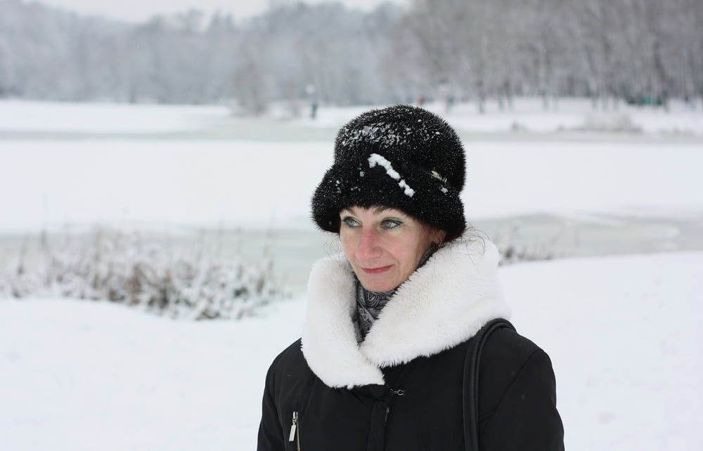 White Winter Portrait