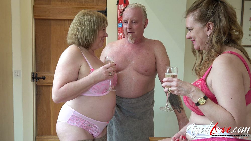 Two british Ladies fucking with guy #2