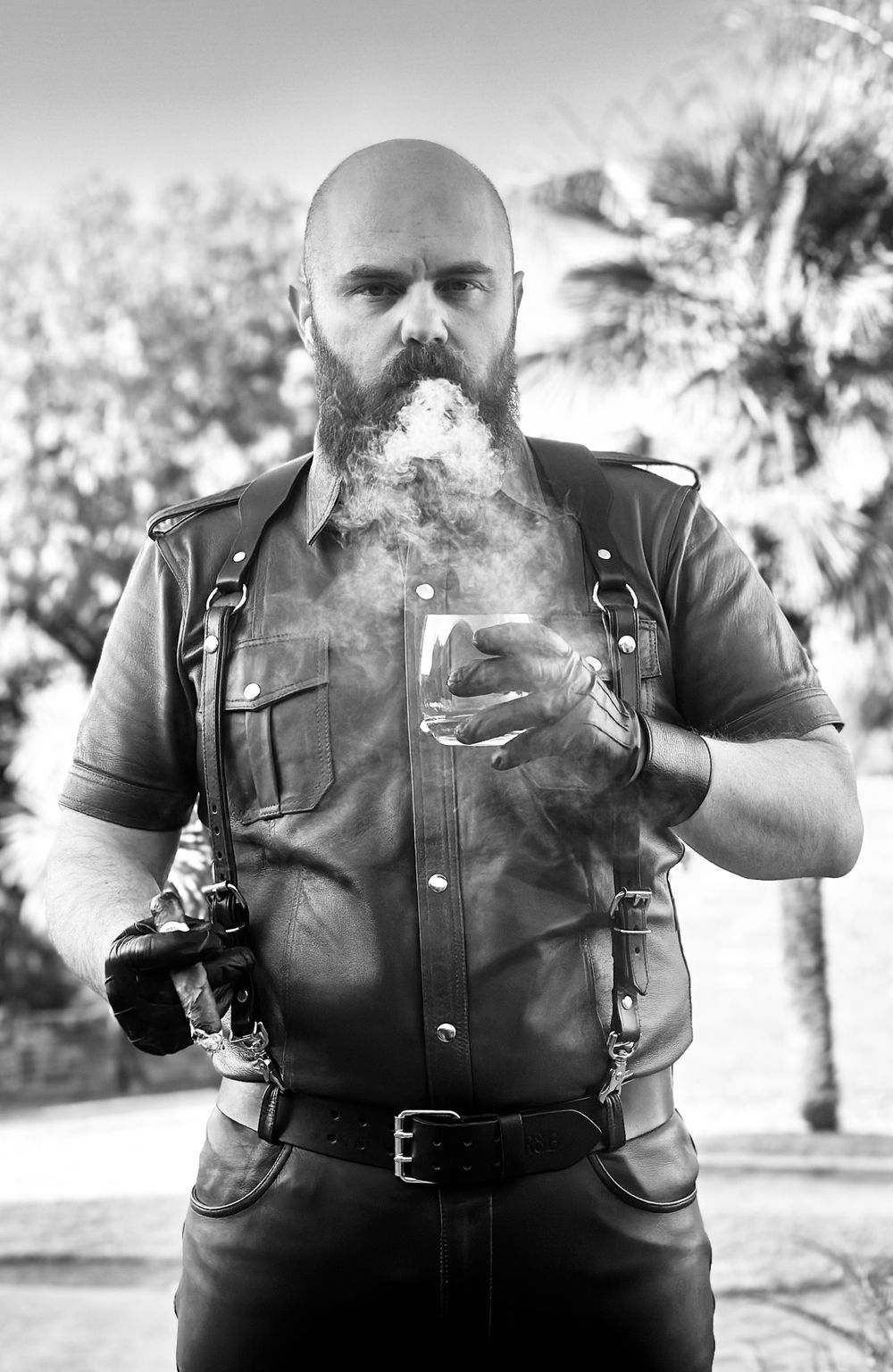 Leather, Cigars, Smoke #3