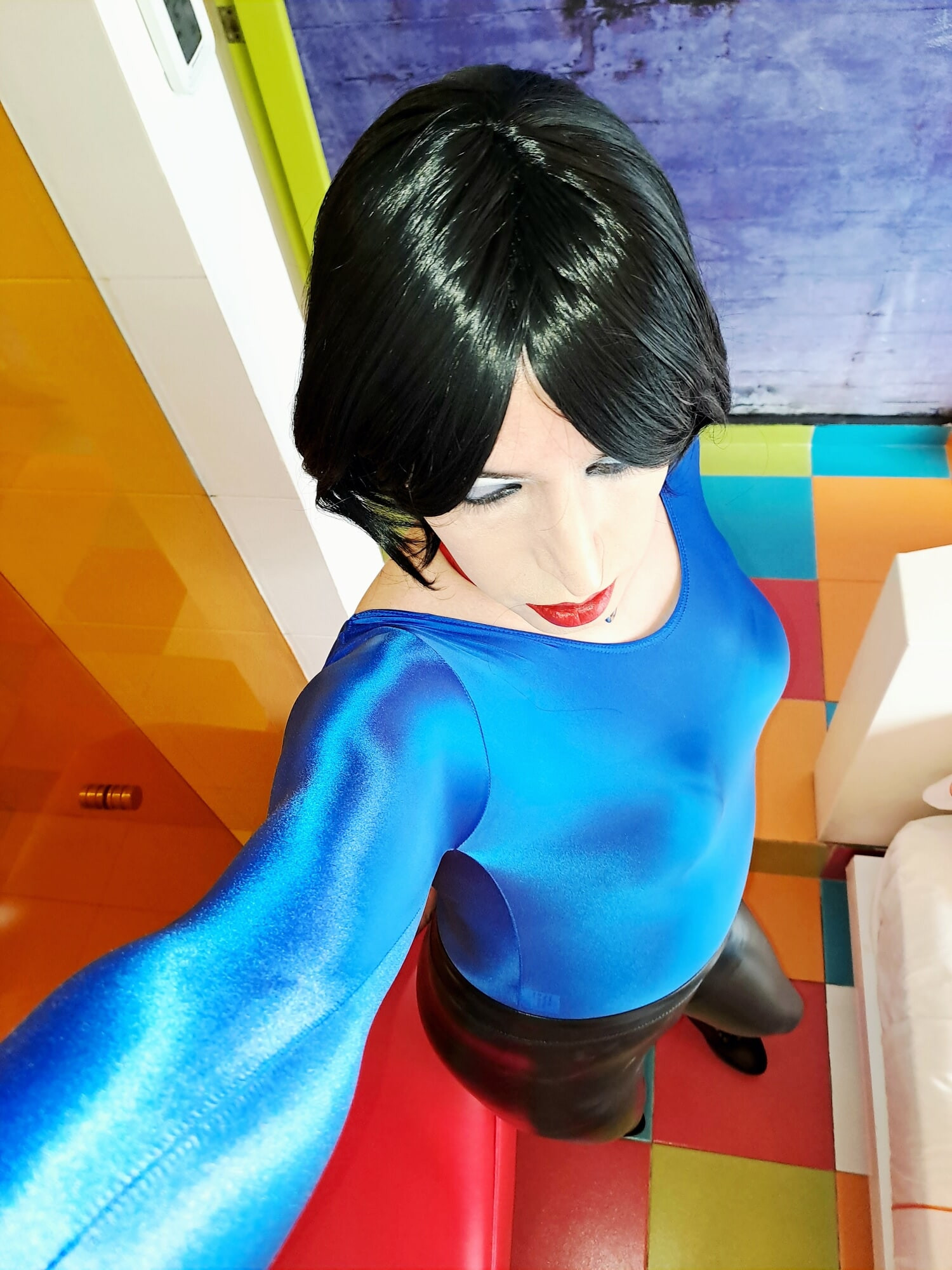 Blue body and black leggins #16