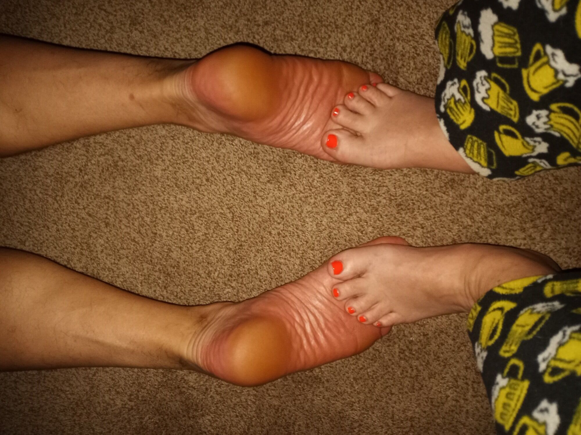 Showing our toes off