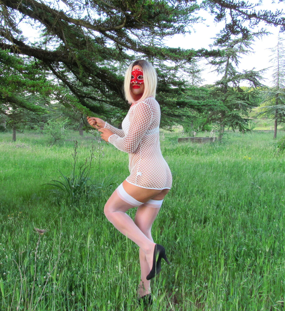 Sexy Blonde in Nylon Stockings. #25