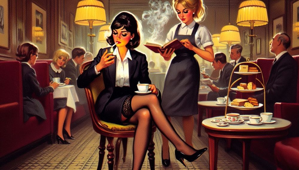 Tea, smoking &amp; Stockings #9