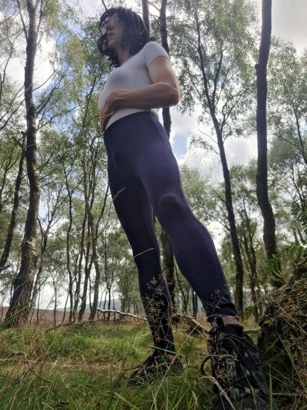 Out for a walk in leggings   #4