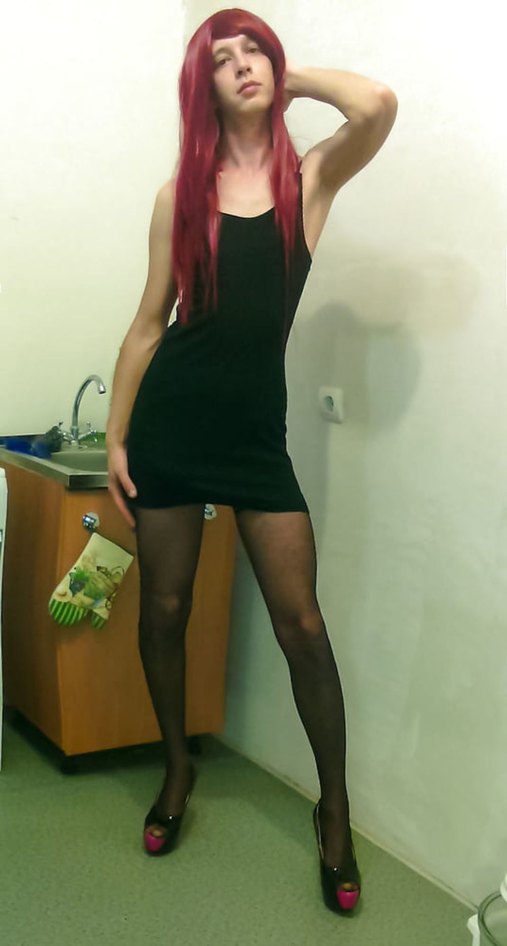 Sexy dress and open ass vladasexytrans #5