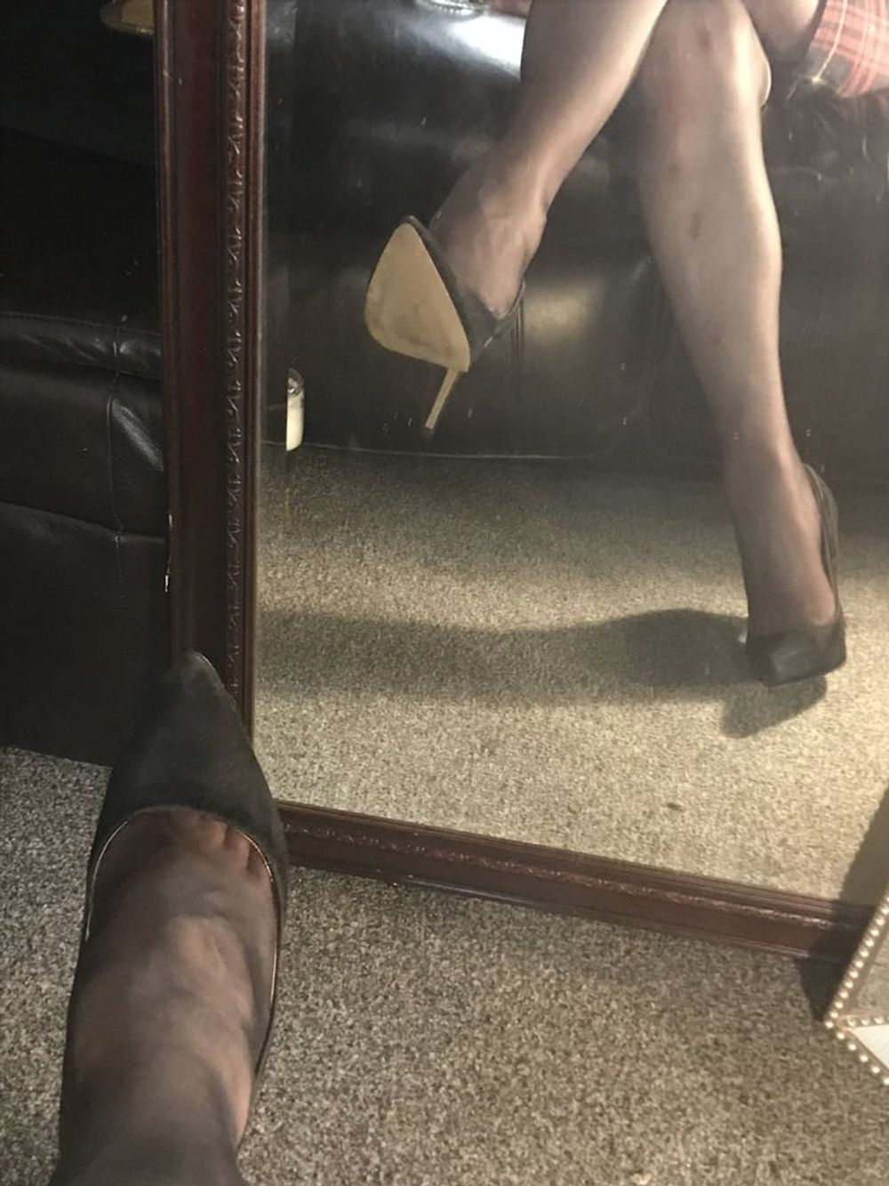 Heels nylons cock #25