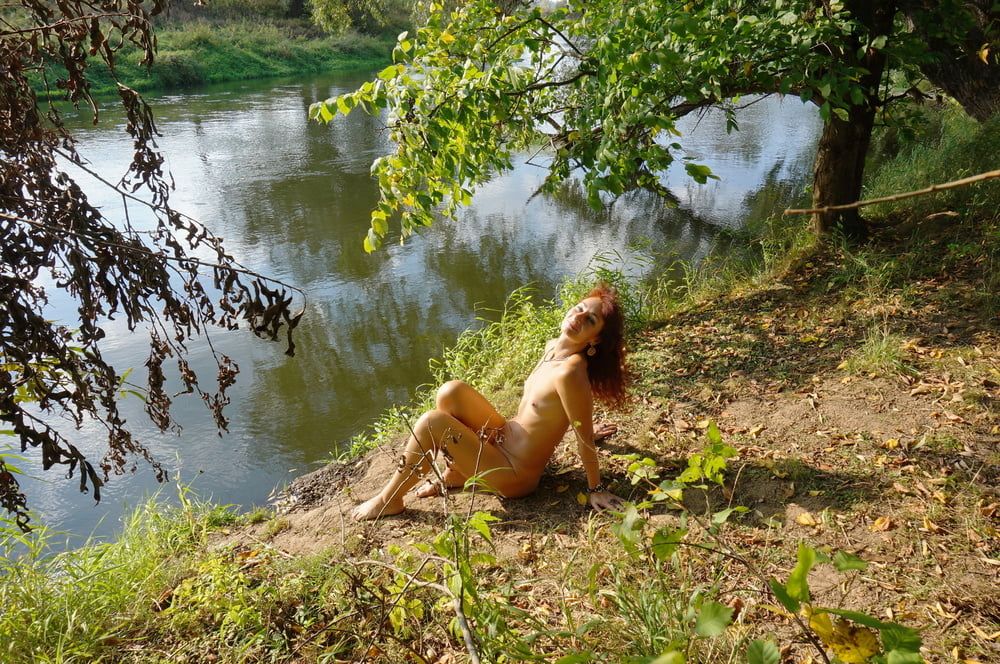 Sitting on the Beach Istra-river #28