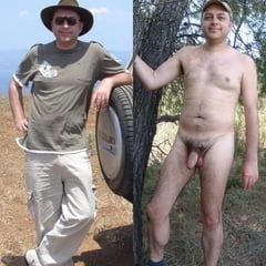 Clothed and naked