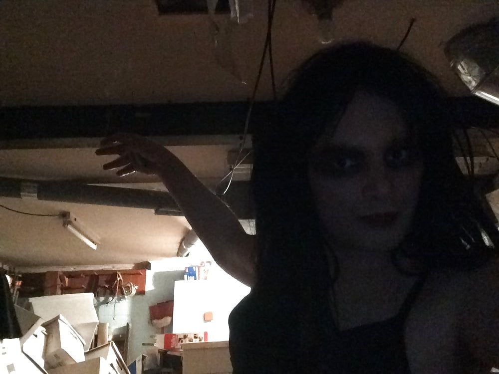 Fuck me in an old creepy cellar! (goth tranny) #8