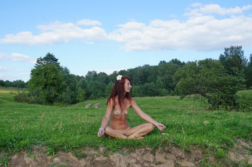 Nude on the beach Derzha-river #45
