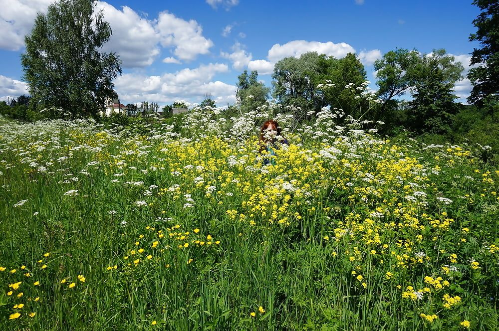 My Wife in White Flowers (near Moscow) #7