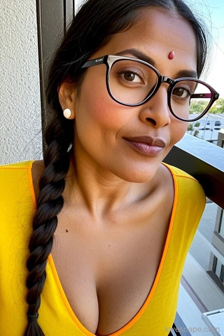 Indian MILF loves it in the balcony! #17