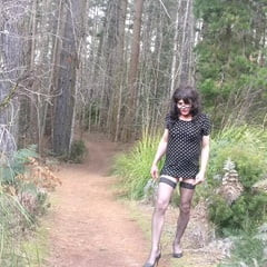 Crossdress Roadtrip Forest walk