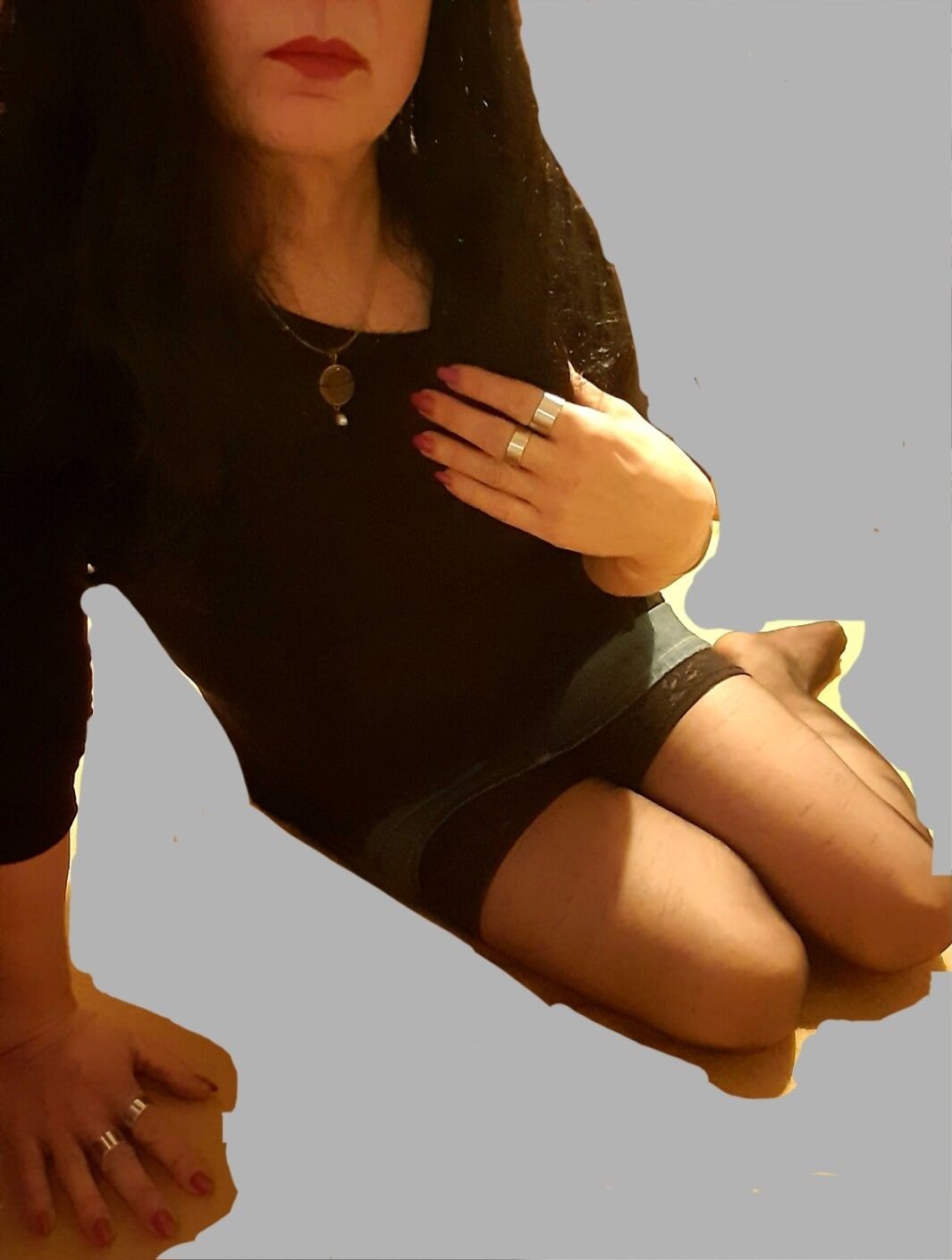 Schwarze nylons