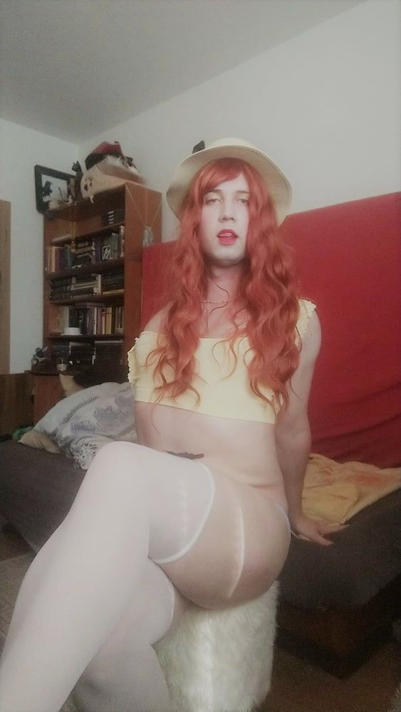 Redhead schoolgirl and her cute panties #3