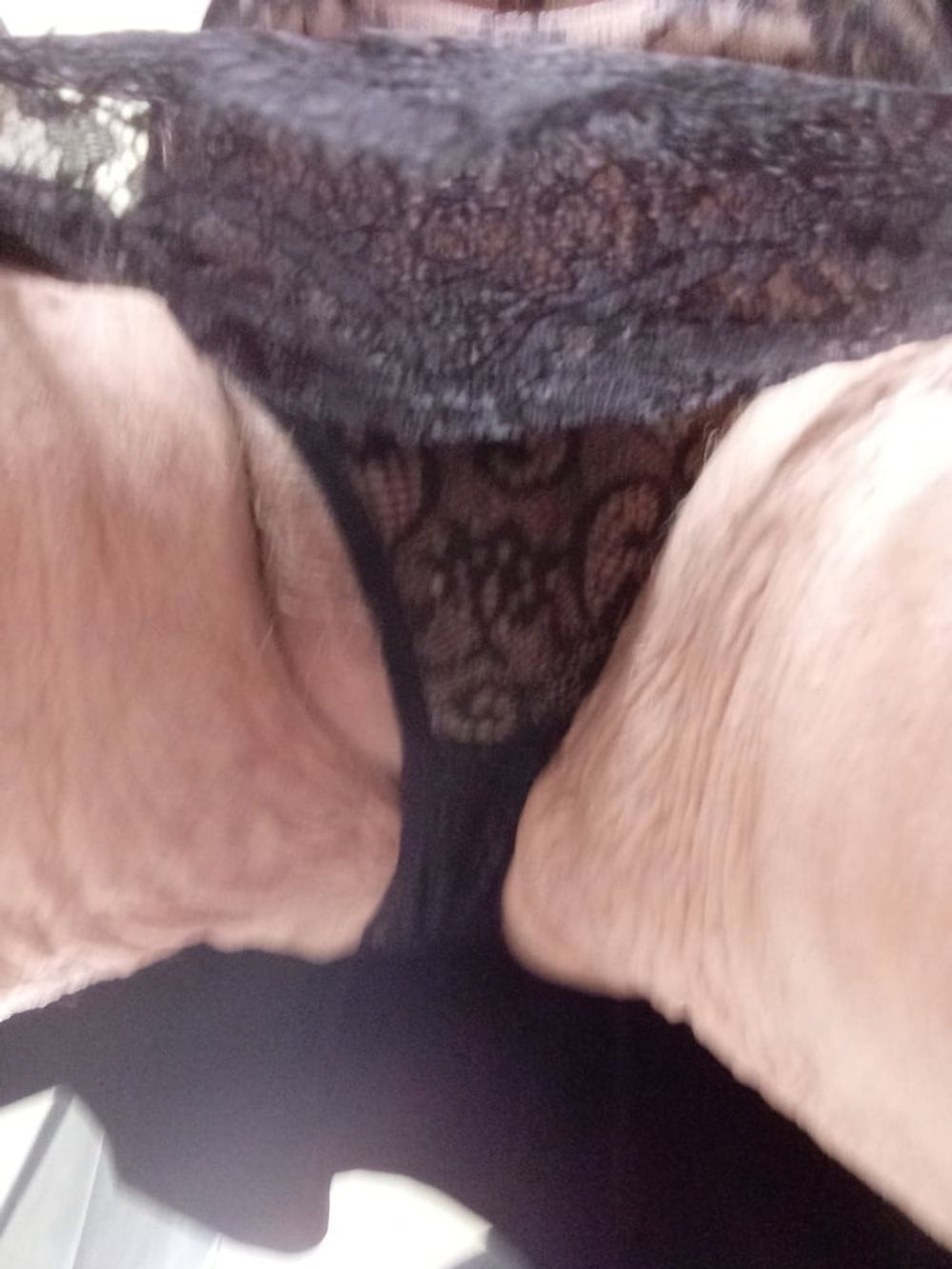 Black Lacey panties with a slip and a teddy #7