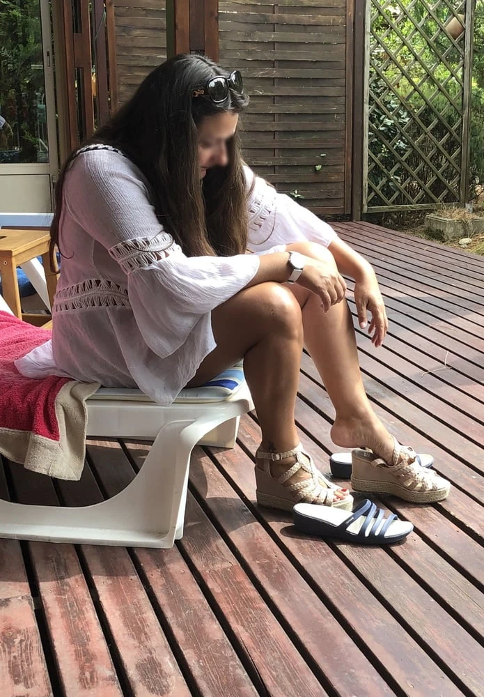 White dress without panties #23