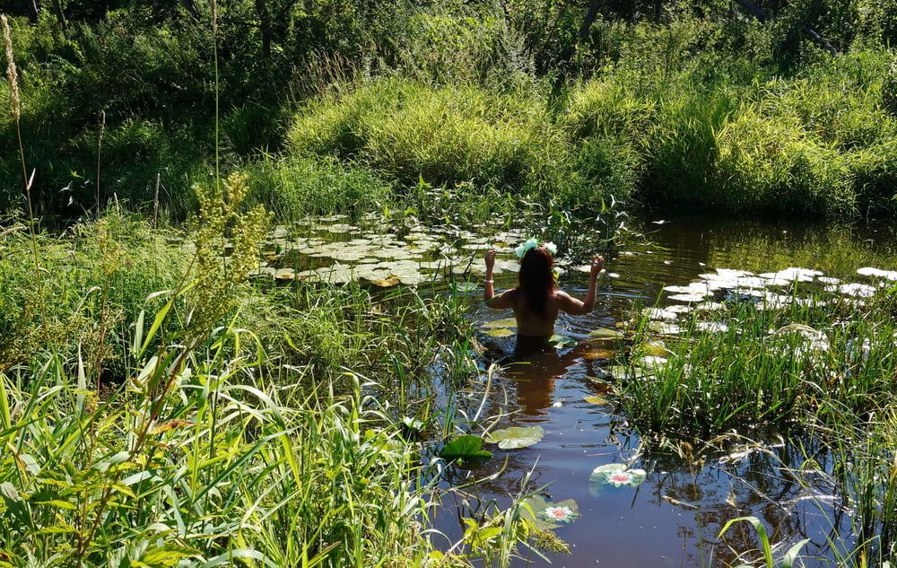 in a weedy pond #20