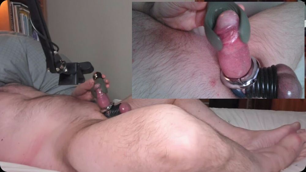 More strapped cock and balls #34