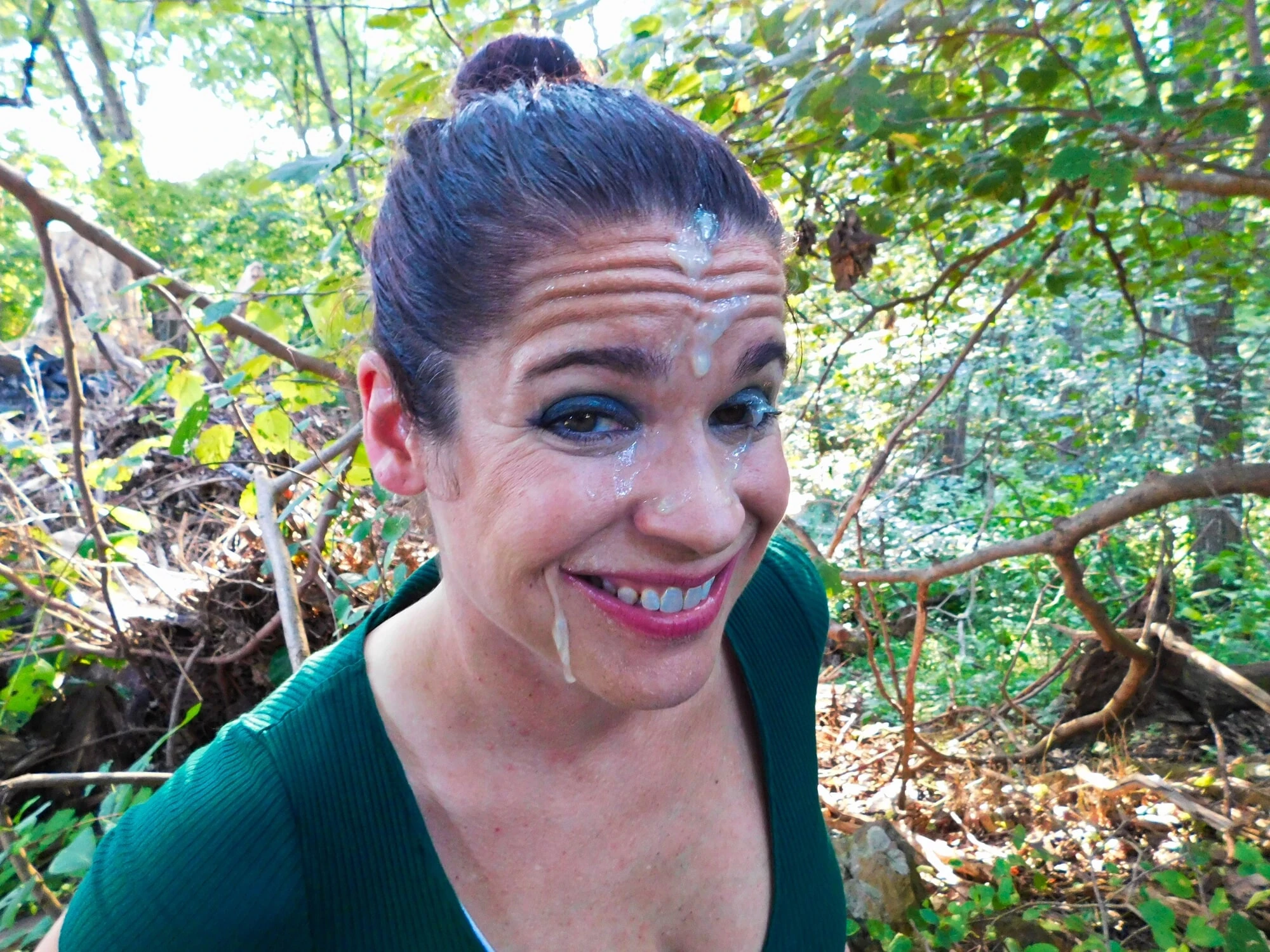 Forest facial for milf wife #12