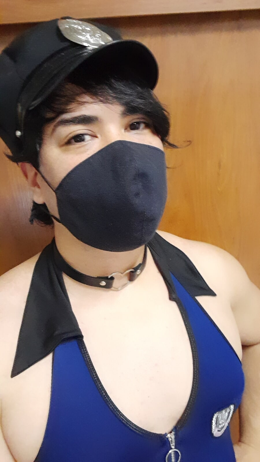 Latin Sissy slut black fishnet and lingerie #29