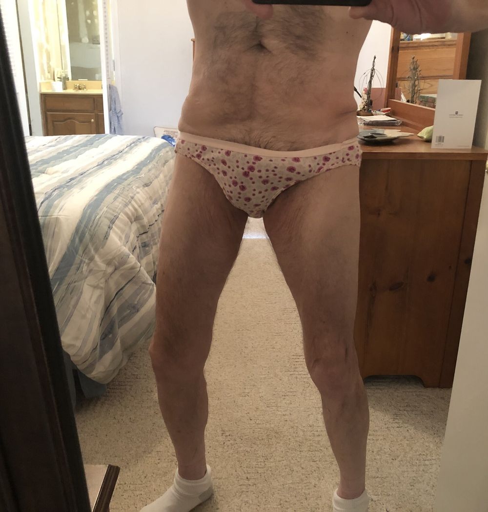 Me wearing my wife’s panties  #2