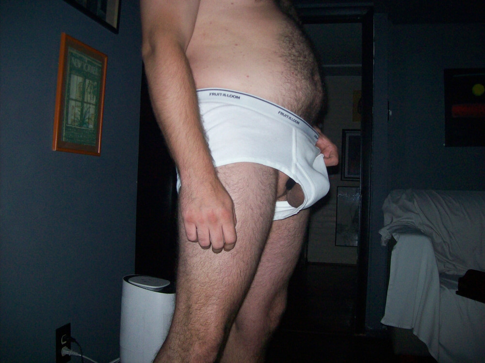 Horny Hairy Naked Briefs and Socks #14