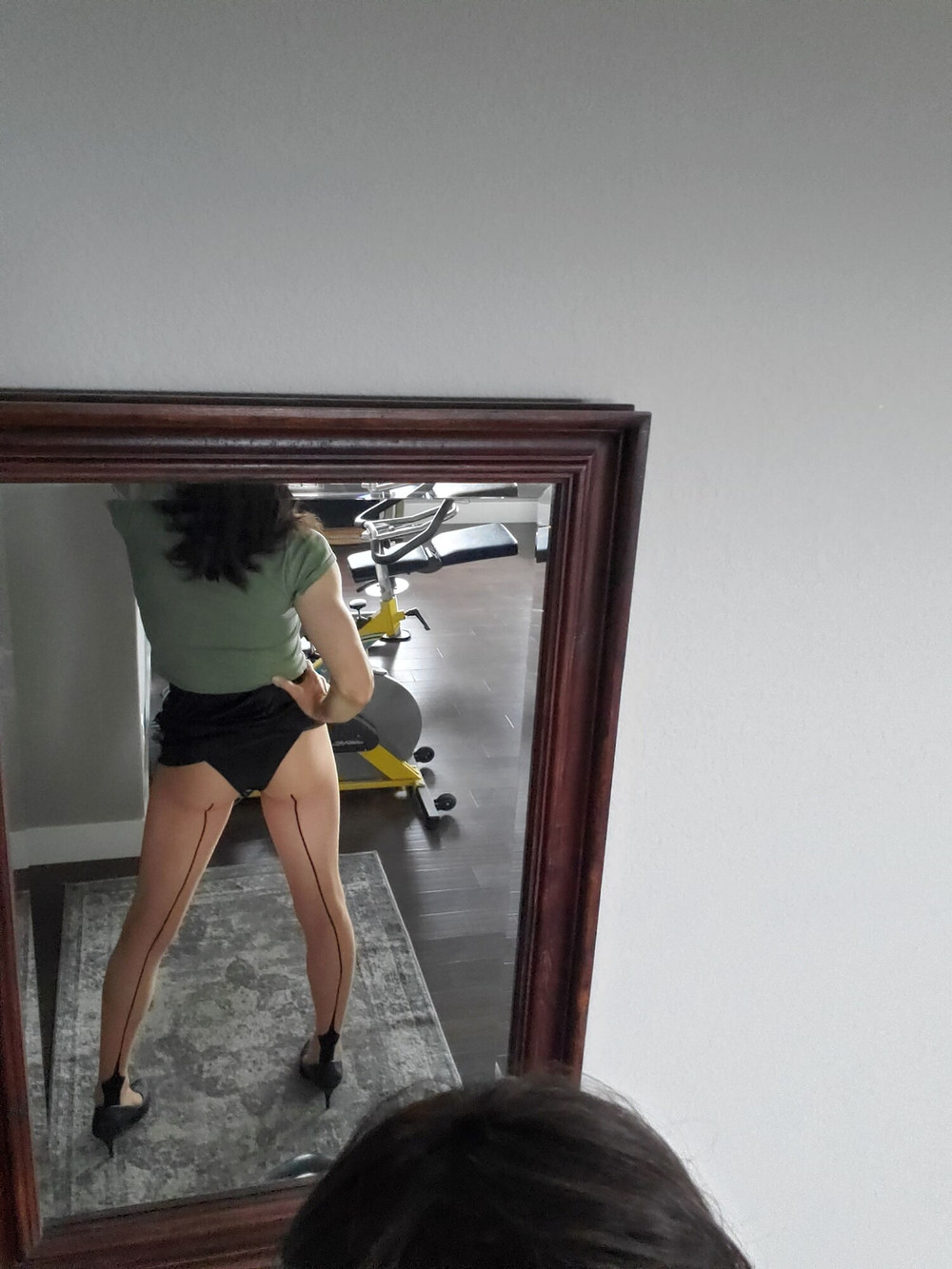 Black mini skirt #9
