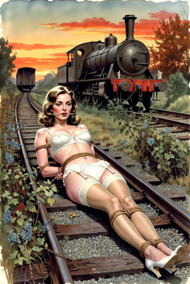 Pixwhores Experimental Enhanced: Stockings in the Railyard 1 #23