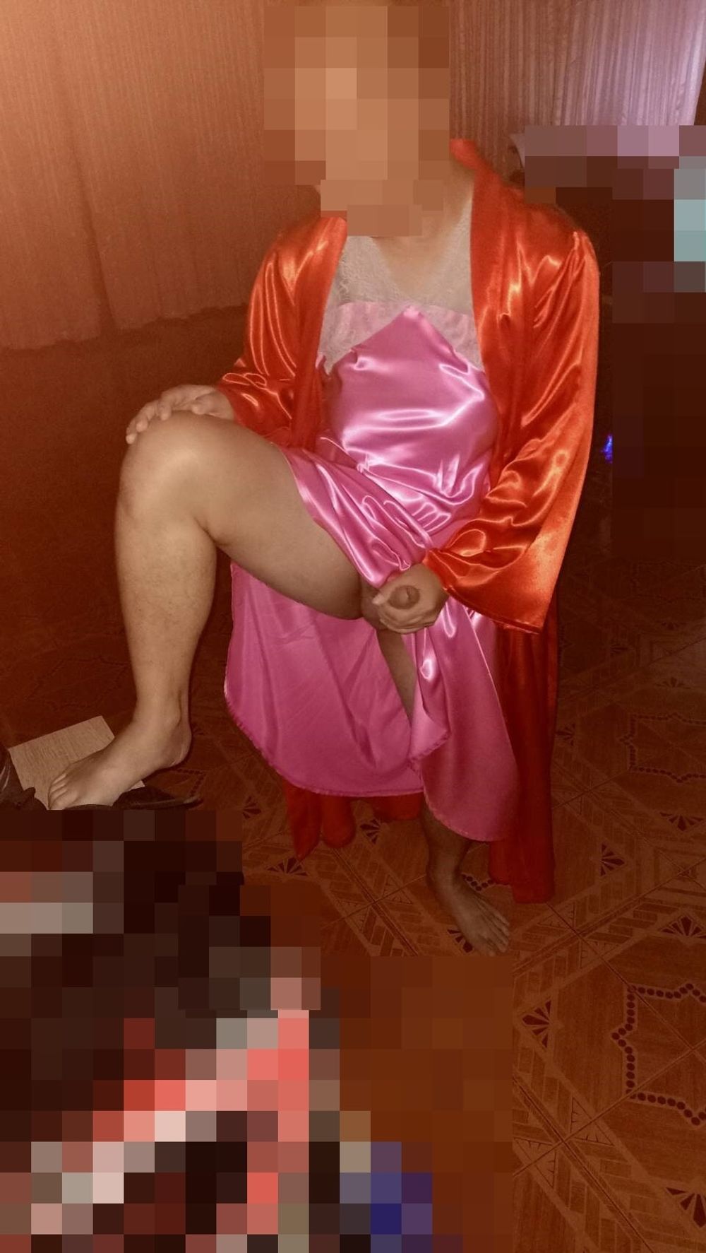 cd in satin nightgown 1 #4