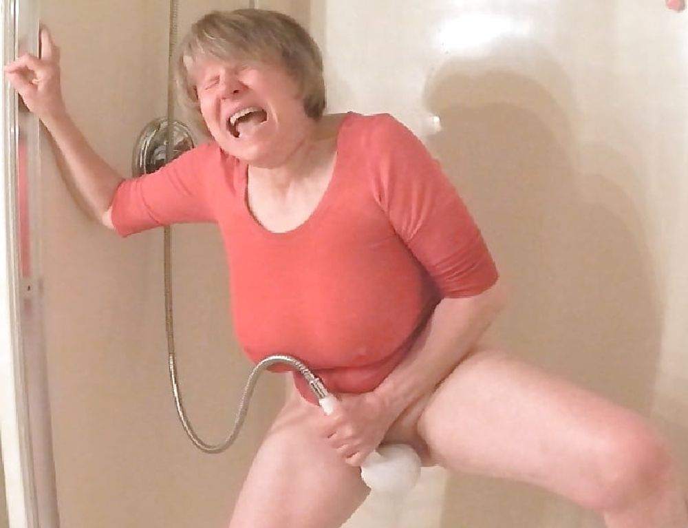 GILF masturbates in wet t-shirt #2