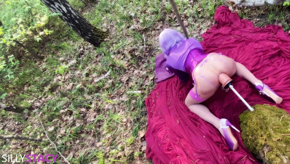 Hot sissy Malvina got lost in the forest #3