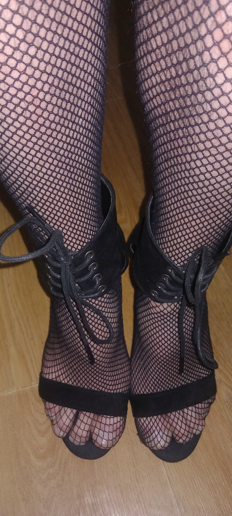 My sexy legs in black stockings #6
