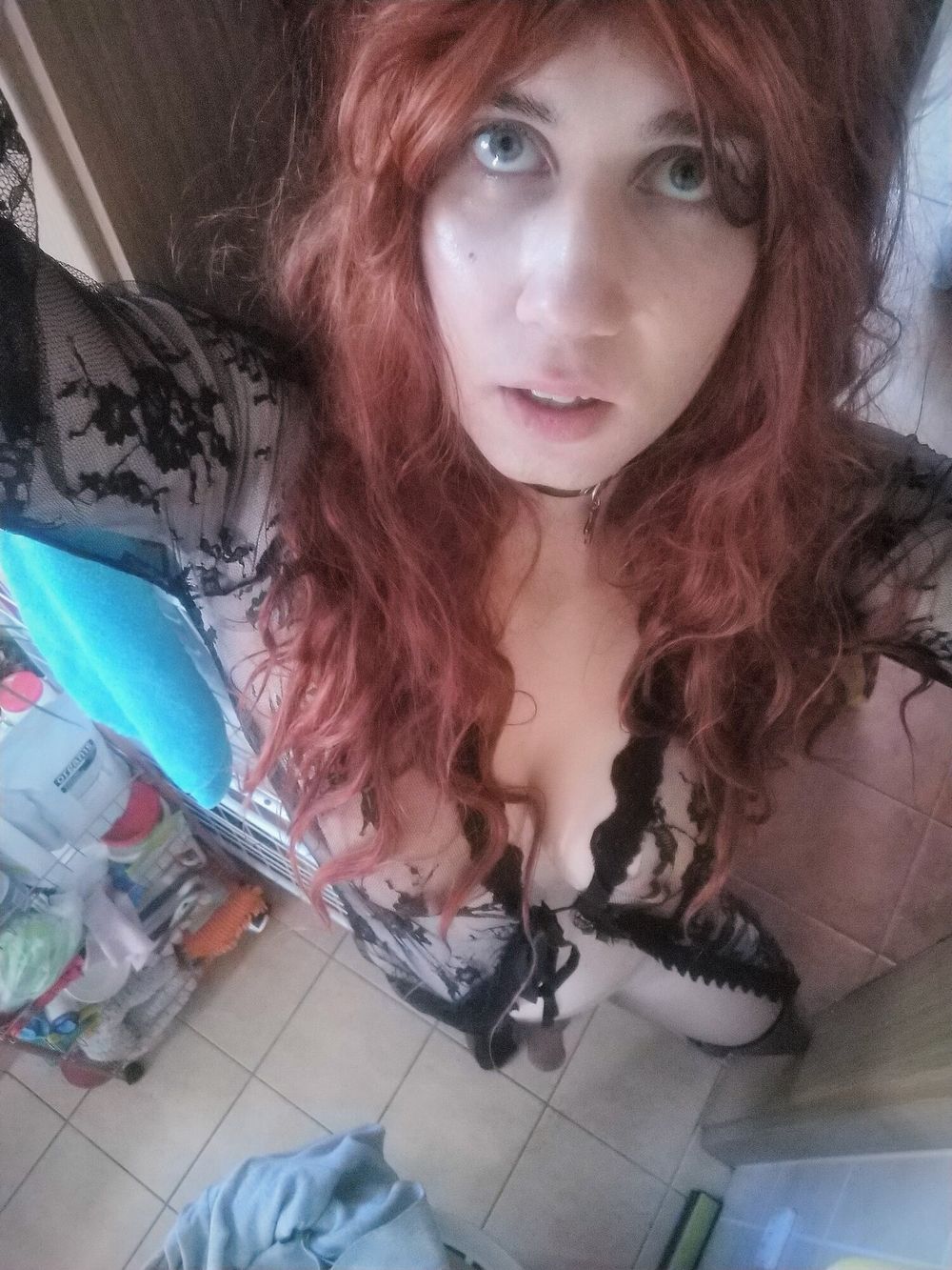 Black robe Ginger sissy #4