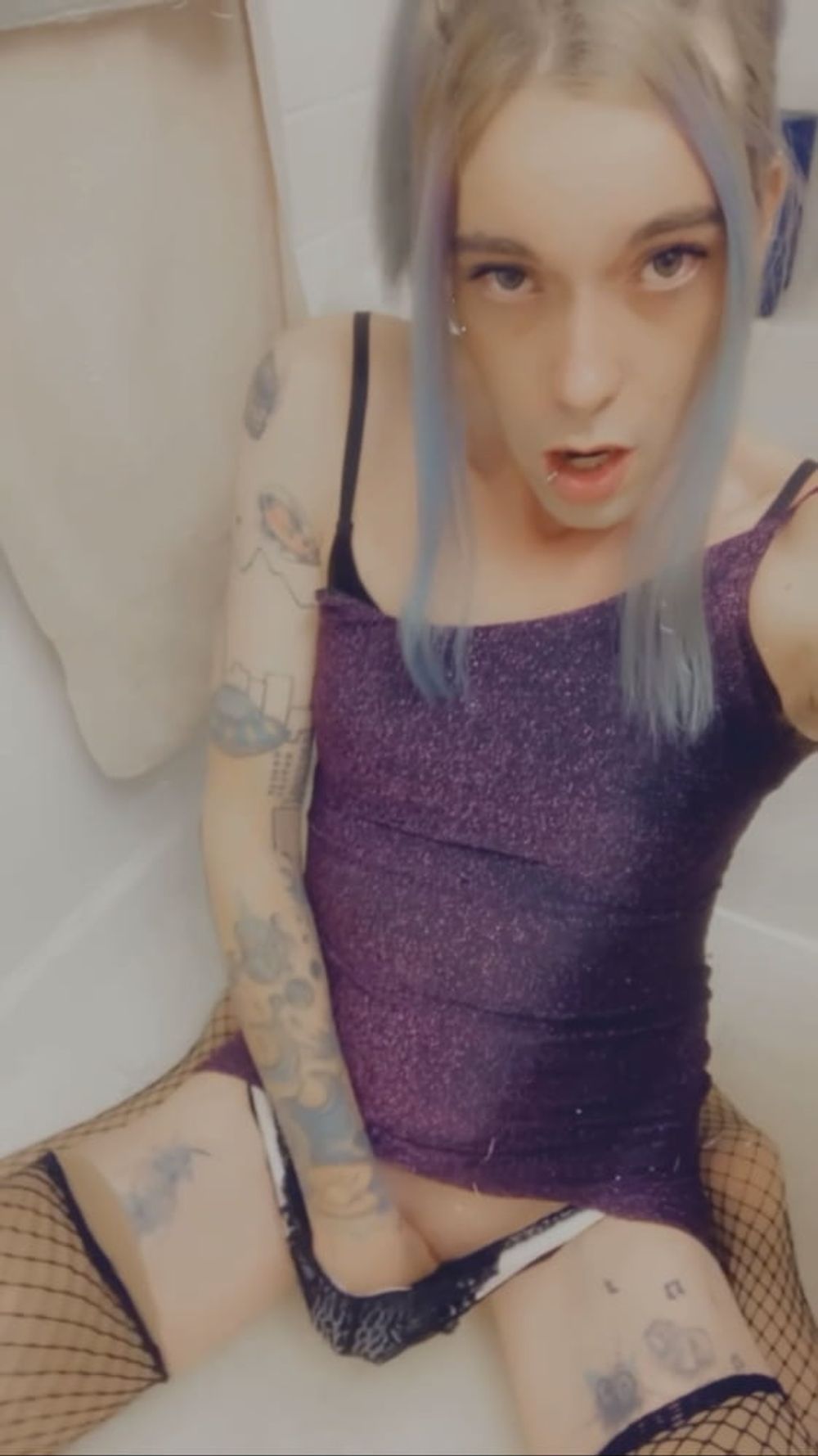 Hot Purple Minidress Slut #27