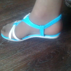 My feet in Nylon