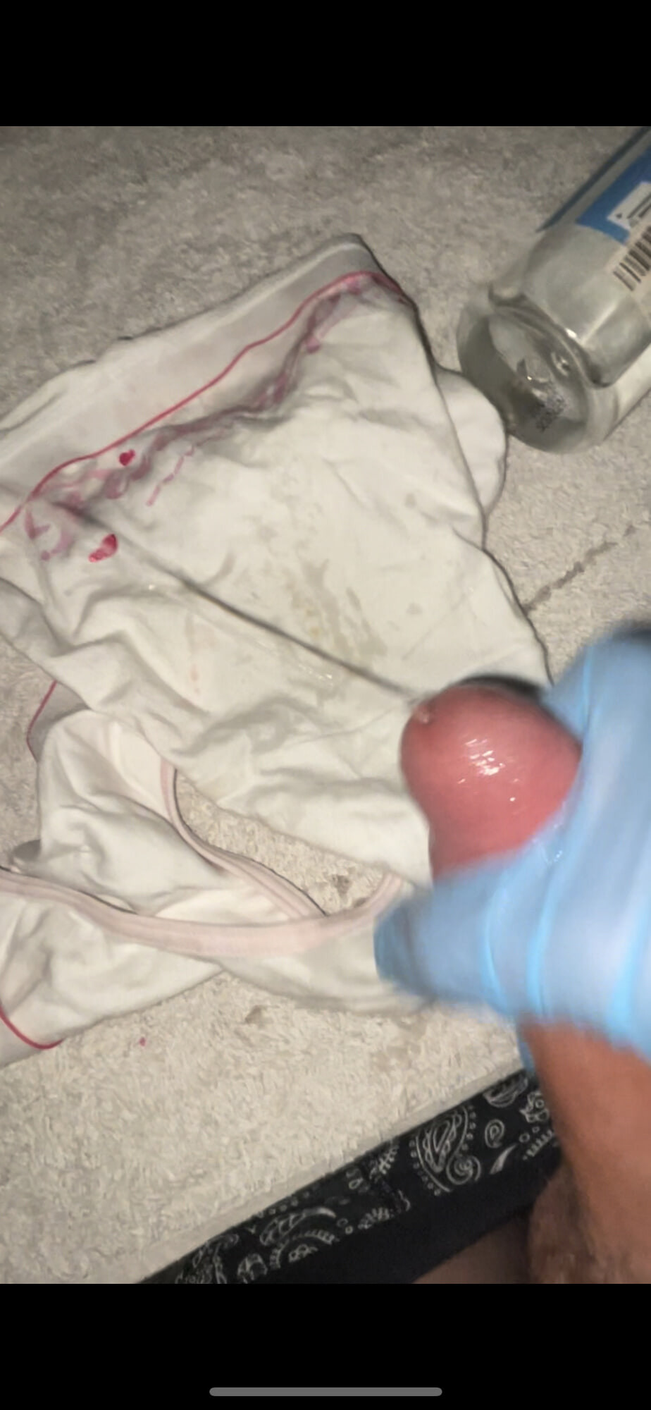 Destroying Ashleigh’s white knickers Pantie wanking  #15