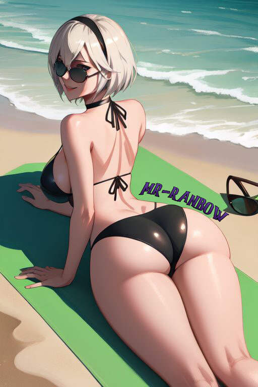 2B is relaxing on the beach 😎 #7