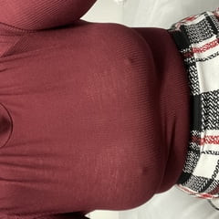 Clothed woman sucking cock 