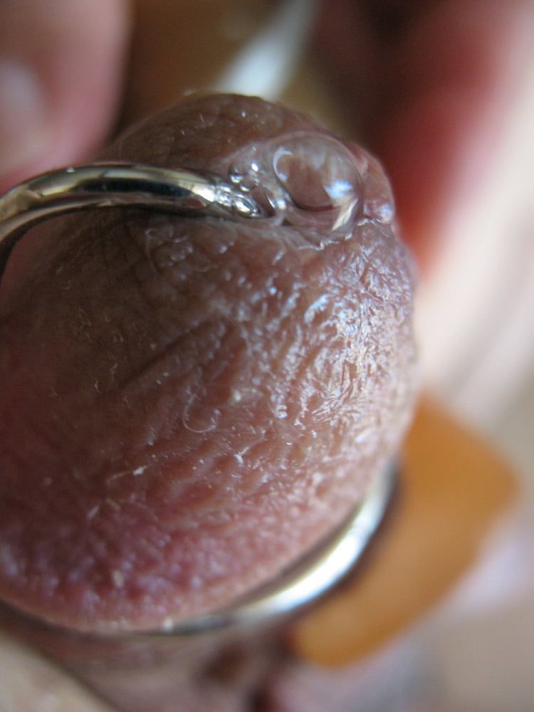 More steel in my cock with glans ring #47
