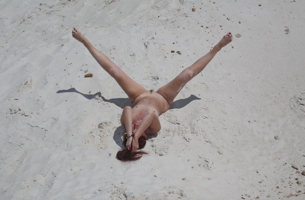 Naked on White Sand #11