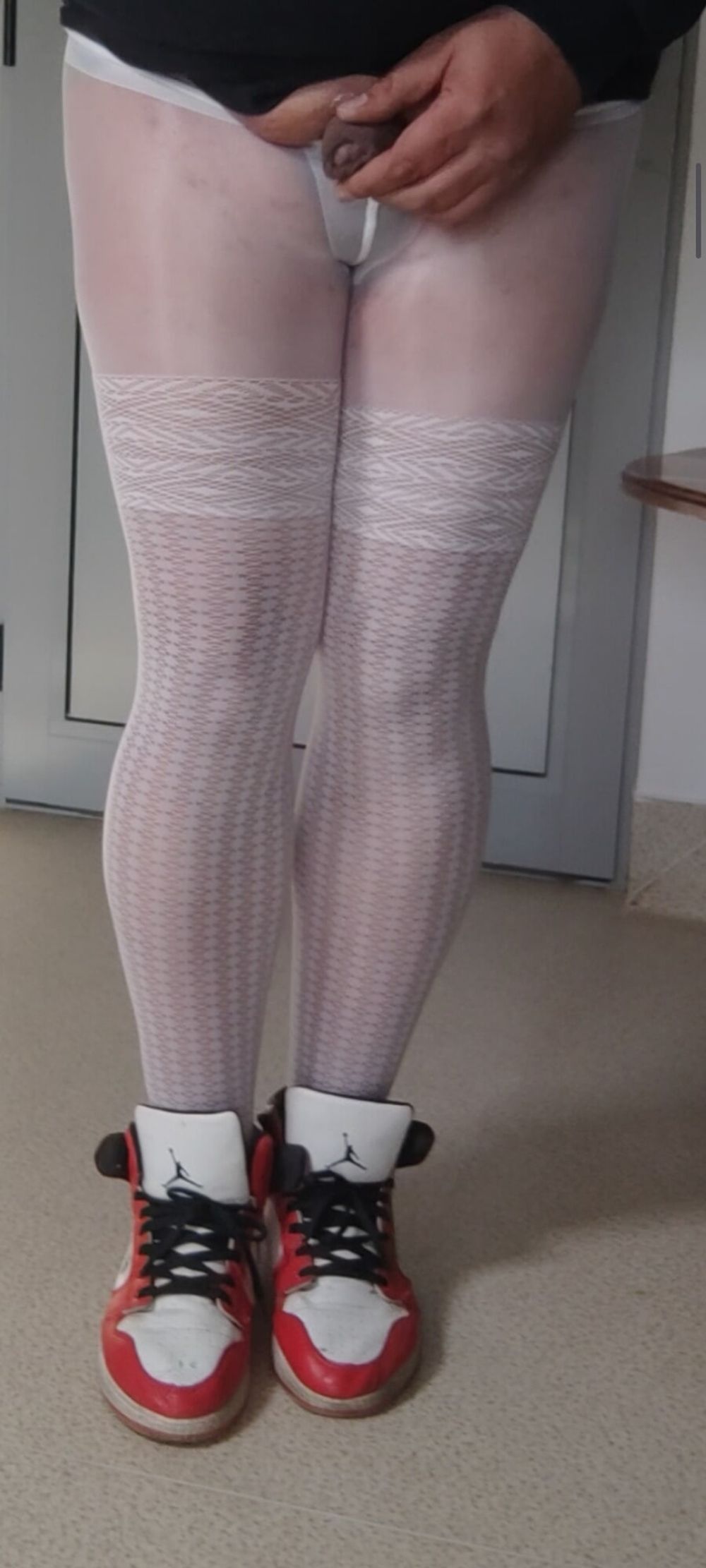 My sexy white pantyhose #39